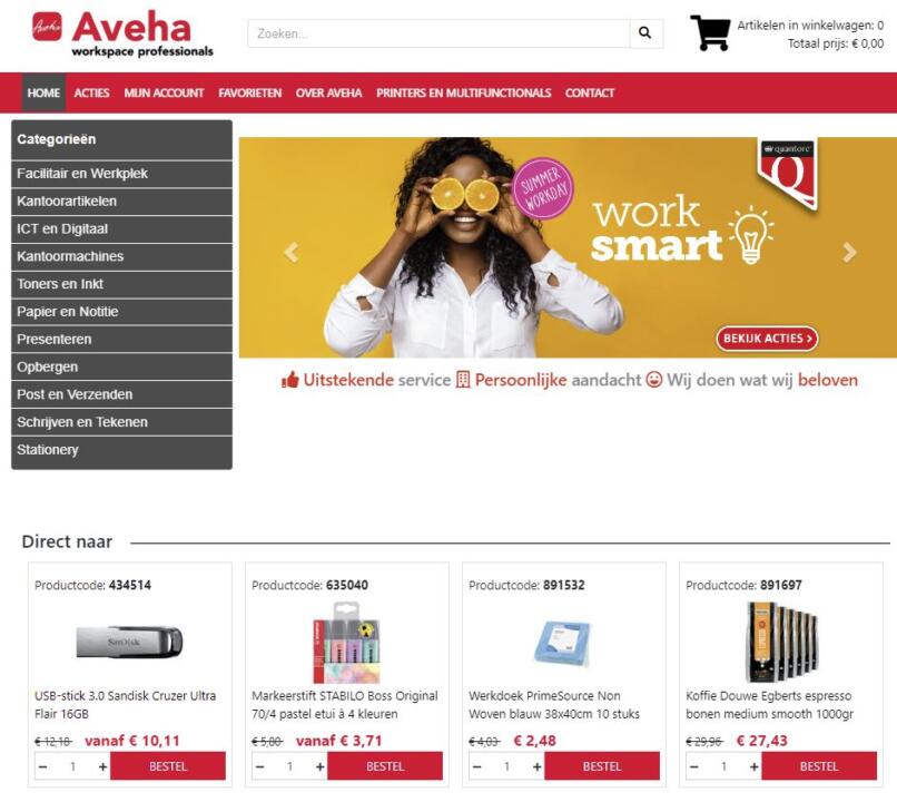 More Office allesvoorjekantoor.nl neemt kantoorartikelen tak van Aveha.nl over