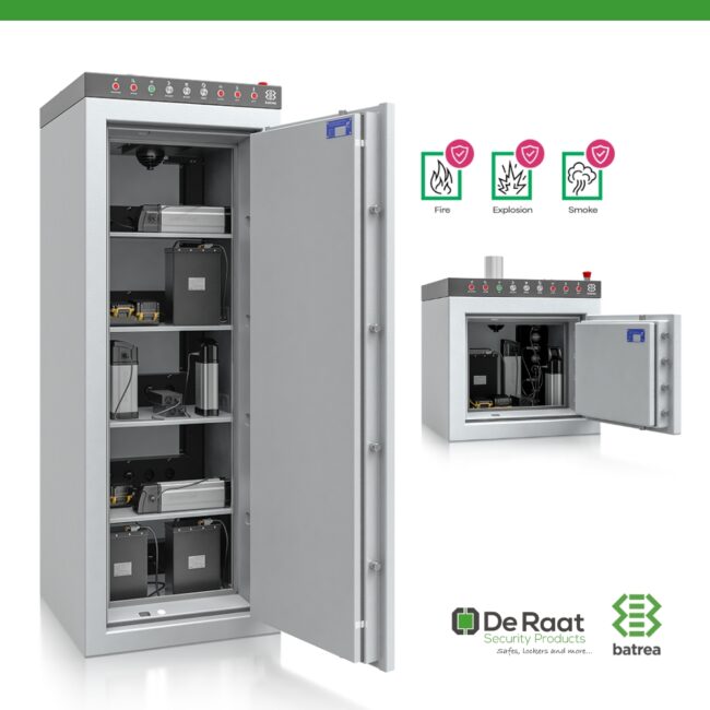 De Raat lanceert Batrea: veilige opslag én opladen van lithium-ionbatterijen de raat